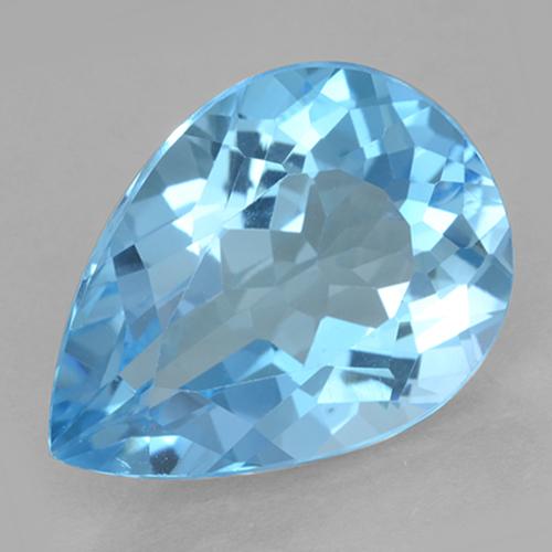 Light Blue Topaz Gem - 13.4ct Pear Facet (ID: 500665)