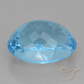 Topaz Gemstone in 18 x 14.4 mm Size for Sale, Topaz Stone in Swiss Blue Color
