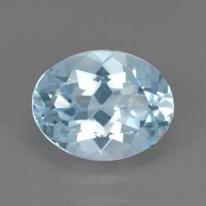 Light Maya Blue Топаз Камень - 2.2ct Фасетный Овал (ID: 500924)