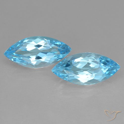 Baby Blue Topaz Gem - 3.6ct Marquise Facet (ID: 501716)
