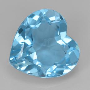 7.9ct Heart Facet Swiss Blue Topaz Gem for sale 7.9ct Heart Facet Swiss Blue Topaz Gem (ID: 501783)
