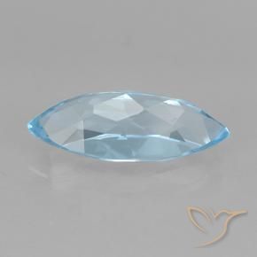 Topaz Gemstone in 15.4 x 6.9 mm Size for Sale, Topaz Stone in Sky Blue Color