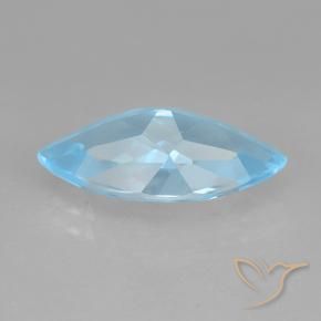 Topaz Gemstone in 15.1 x 7.2 mm Size for Sale, Topaz Stone in Sky Blue Color