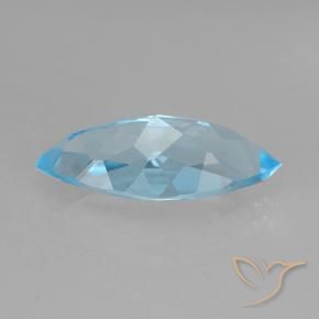 Topaz Gemstone in 14.9 x 6.9 mm Size for Sale, Topaz Stone in Swiss Blue Color