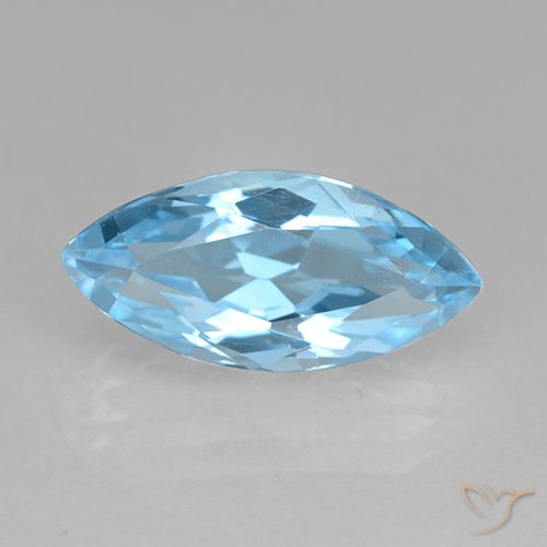 4.01ct Natural Sky Blue Topaz, Marquise, VVS-VS