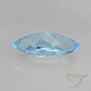 Topaz Gemstone in 14.8 x 7.1 mm Size for Sale, Topaz Stone in Sky Blue Color