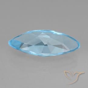 Topaz Gemstone in 15.1 x 7.3 mm Size for Sale, Topaz Stone in Sky Blue Color