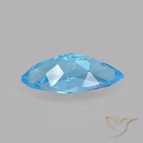 Topaz Gemstone in 15.1 x 7.1 mm Size for Sale, Topaz Stone in Swiss Blue Color