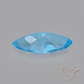 Topaz Gemstone in 14.8 x 7 mm Size for Sale, Topaz Stone in Swiss Blue Color