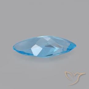 Topaz Gemstone in 14.8 x 7.1 mm Size for Sale, Topaz Stone in Swiss Blue Color