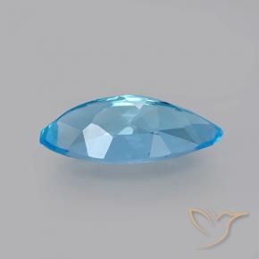 Topaz Gemstone in 14.6 x 7.1 mm Size for Sale, Topaz Stone in Swiss Blue Color