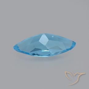 Topaz Gemstone in 14.6 x 7 mm Size for Sale, Topaz Stone in Swiss Blue Color