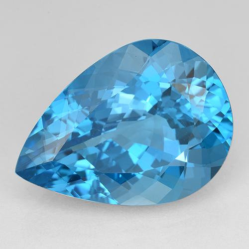 Swiss Blue Topaz Gem - 25.3ct Pear Facet (ID: 503331)