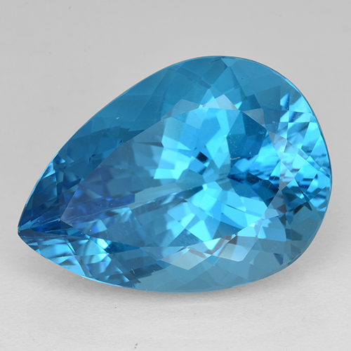 Azul real Topacio Gema - 25.1ct Corte en forma de pera (ID: 503334)