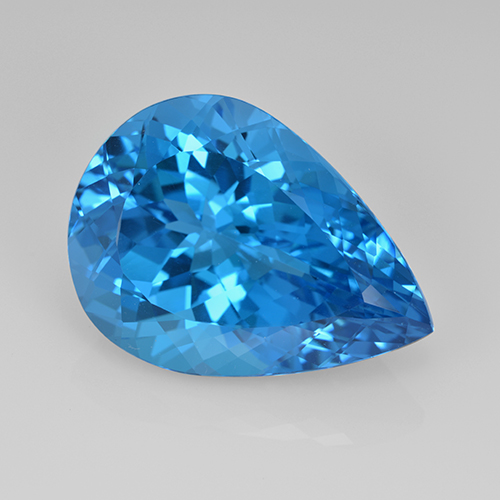 Свисс-Блю Топаз Камень - 24.4ct Фасетная Груша (ID: 503418)