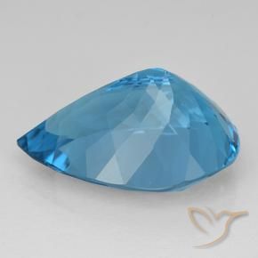 Topaz Gemstone in 21.8 x 10.8 mm Size for Sale, Topaz Stone in Swiss Blue Color