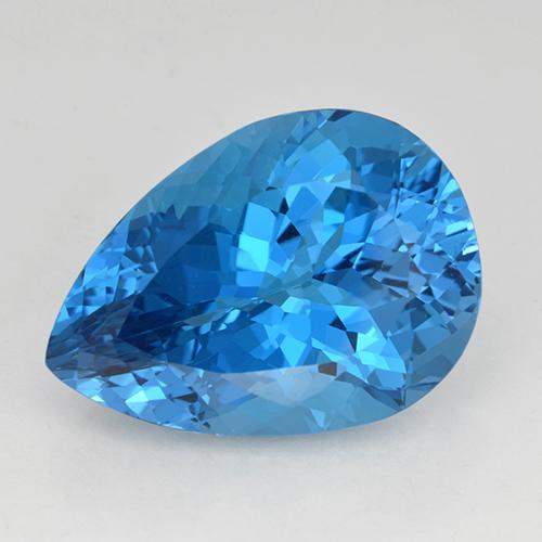 Свисс-Блю Топаз Камень - 26.8ct Фасетная Груша (ID: 503498)