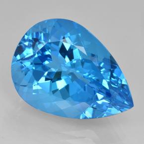 Azul celeste intenso Topacio Gema - 24.1ct Corte en forma de pera (ID: 503605)