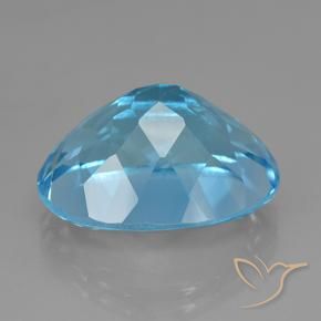 Topaz Gemstone in 20 x 15 mm (calibrated) Size for Sale, Topaz Stone in Sky Blue Color