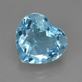 Baby blau Topas Edelstein - 8.4ct Herz facettiert (ID: 504032)