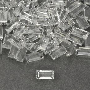 Белый Топаз Камень - 0.1ct Форма Багет ступенчатая огранка (ID: 505386)