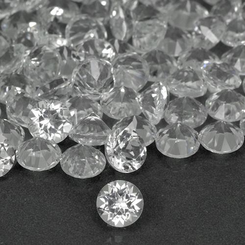 Weiß Topas Edelstein - 0.3ct Rund Facettenschliff (ID: 505488)