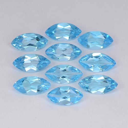 Sky Blue Topaz Gem - 0.4ct Marquise Facet (ID: 505602)