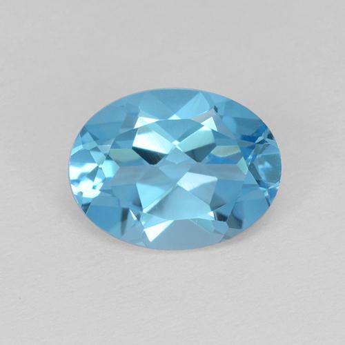 Deep Maya Blue Топаз Камень - 2.1ct Фасетный Овал (ID: 511232)
