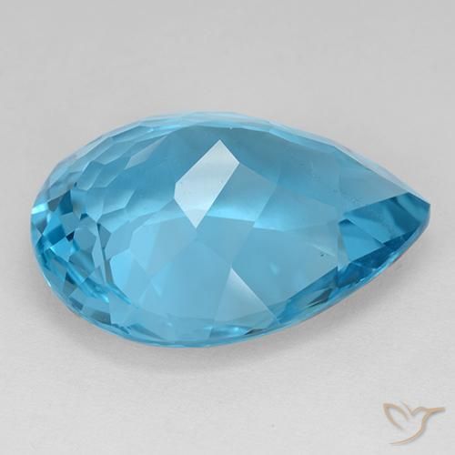 Topaz Gemstone in 23.2 x 18 mm Size for Sale, Topaz Stone in Swiss Blue Color