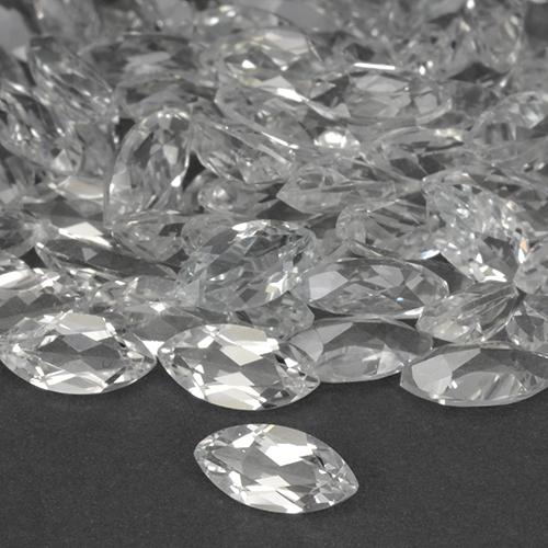 0.28 ct White Topaz Stone, Natural Topaz in Marquise Facet Shape for Sale