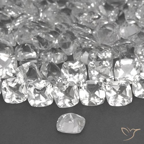 Topaz Gemstones in 4.6 x 4.6 mm Size for Sale, Topaz Stones in White Color