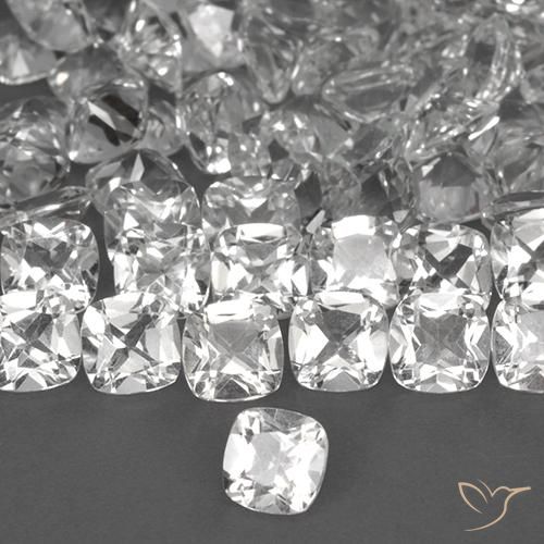 184.95 ctw White Topaz Stones, Natural Topaz in Cushion-Cut Shape for Sale