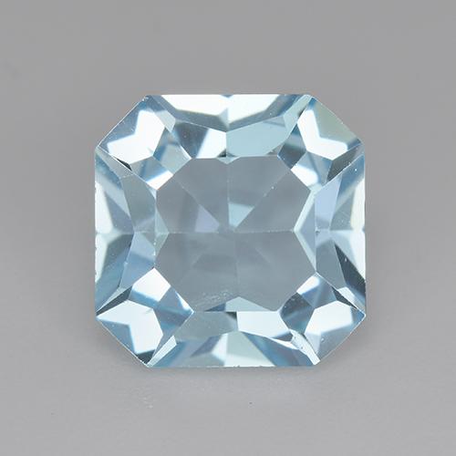 Небесно Голубой Топаз Камень - 5.1ct Восьмиугольная ступенчатая огранка (ID: 520301)