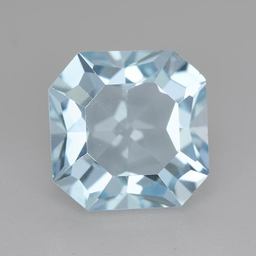 Небесно Голубой Топаз Камень - 6.1ct Восьмиугольная ступенчатая огранка (ID: 520309)