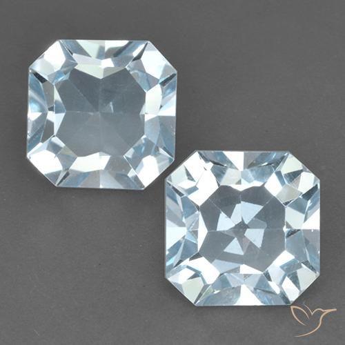 11.30ctw Natural Sky Blue Topaz, Emerald Cut, VVS-VS