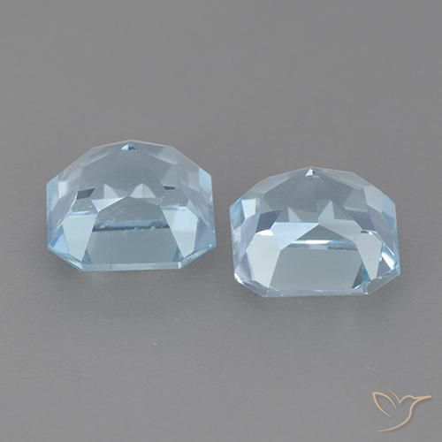 Topaz Gemstones in 8 x 8 mm (calibrated) Size for Sale, Topaz Stones in Swiss Blue Color