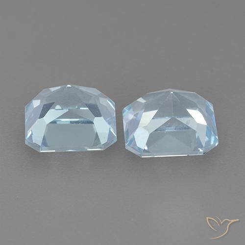 Topaz Gemstones in 8 x 8 mm (calibrated) Size for Sale, Topaz Stones in Swiss Blue Color