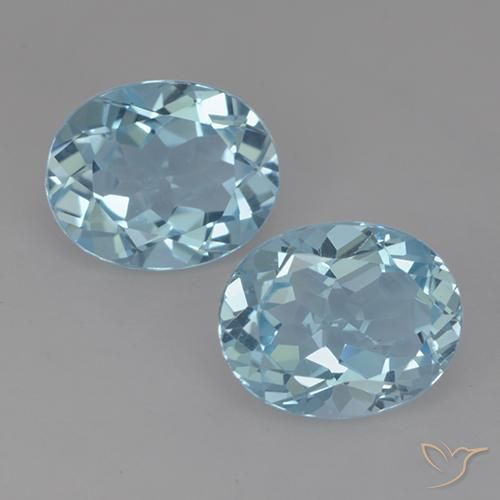 6.56ctw Natural Sky Blue Topaz, Oval, VVS-VS