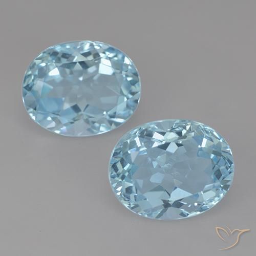 6.89ctw Natural Sky Blue Topaz, Oval, VVS-VS