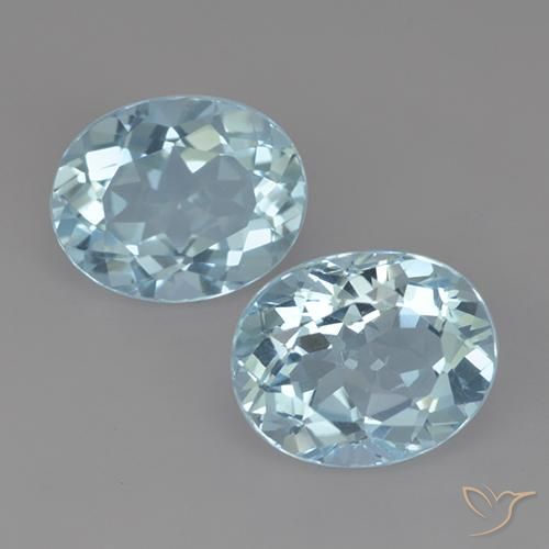 6.99ctw Natural Sky Blue Topaz, Oval, VVS