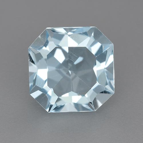 Небесно Голубой Топаз Камень - 3.1ct Восьмиугольная ступенчатая огранка (ID: 522111)