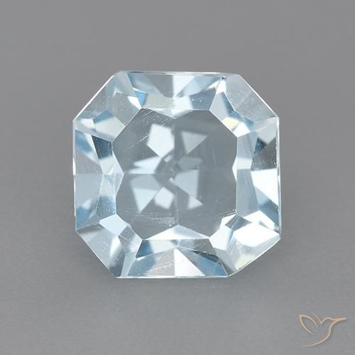 2.38ct Natural Sky Blue Topaz, Emerald Cut, VVS-VS
