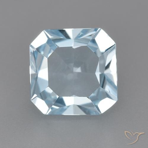 2.67ct Natural Sky Blue Topaz, Emerald Cut, VVS