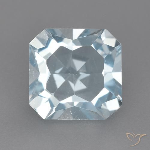 2.78ct Natural Sky Blue Topaz, Emerald Cut, VVS-VS
