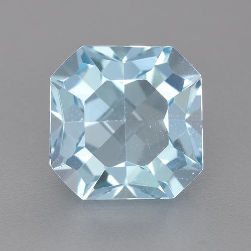 Sky Blue Topaz Gem - 3.3ct Octagon Step Cut (ID: 522120)