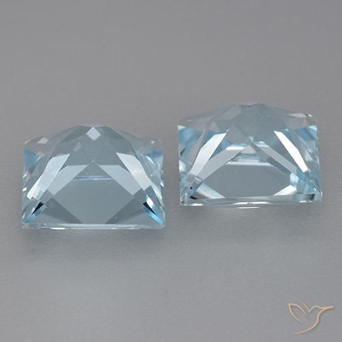 Topaz Gemstones in 8 x 8 mm (calibrated) Size for Sale, Topaz Stones in Sky Blue Color