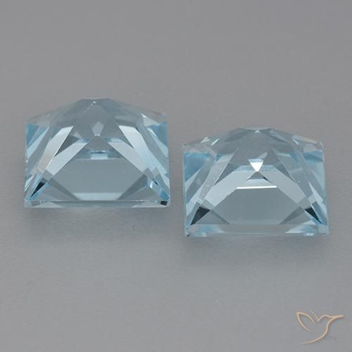 Topaz Gemstones in 8 x 8 mm (calibrated) Size for Sale, Topaz Stones in Sky Blue Color
