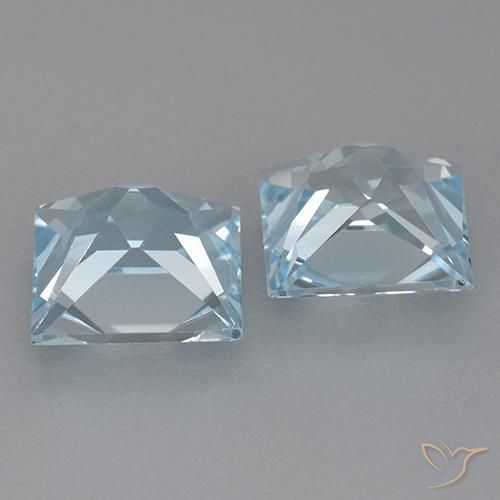 Topaz Gemstones in 8 x 8 mm (calibrated) Size for Sale, Topaz Stones in Sky Blue Color