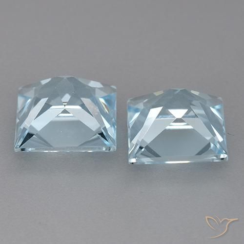Topaz Gemstones in 8 x 8 mm (calibrated) Size for Sale, Topaz Stones in Sky Blue Color