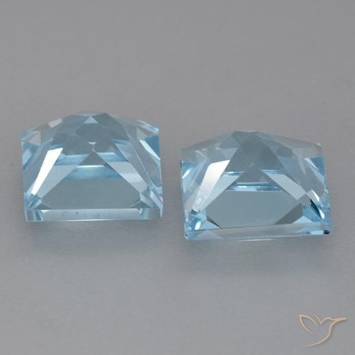Topaz Gemstones in 8 x 8 mm (calibrated) Size for Sale, Topaz Stones in Sky Blue Color
